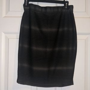 Noir black stretchy skirt